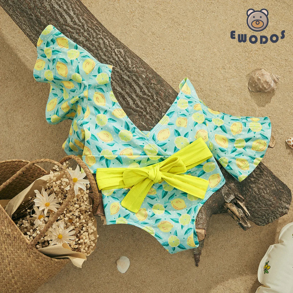 Ruffles Sleeve Bikini Sets - Little Love Baby Organics