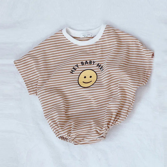 Oversized 90’s Happy Shirt Romper - Little Love Baby Organics