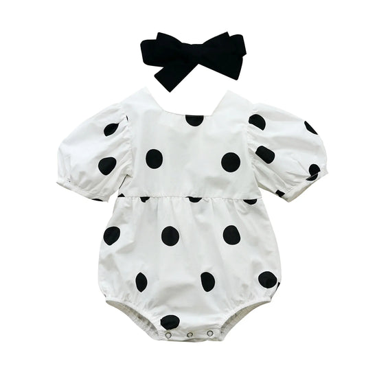 Polka Dot Bubble Romper