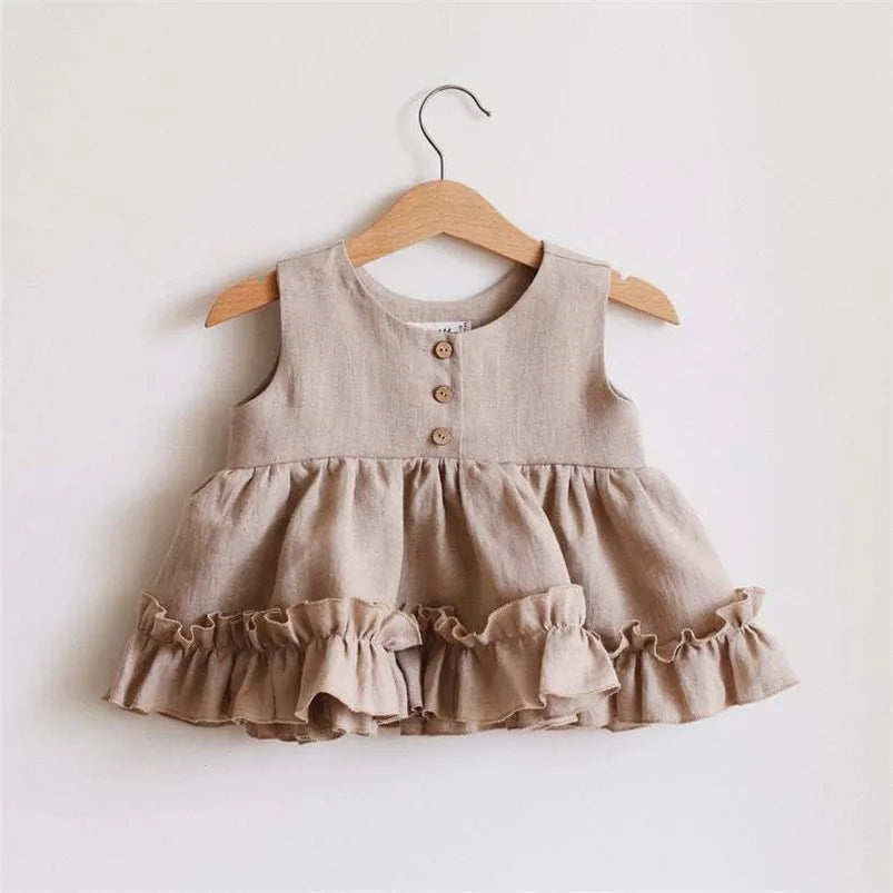 Linen 3 Layer Cake Tutu Dress