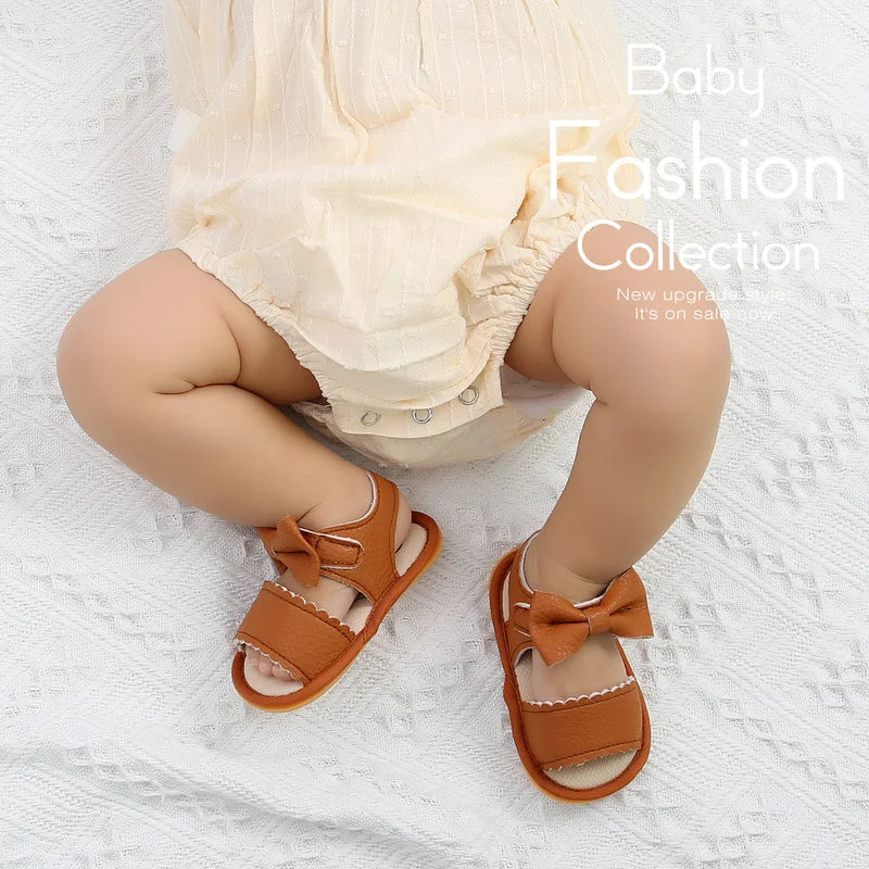 Mary Jane Flats- Soft Rubber Sole + Anti-Slip Bowknot - Little Love Baby Organics