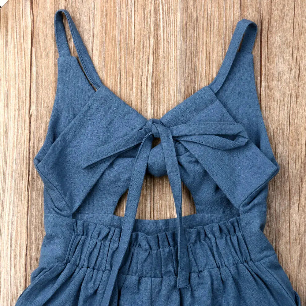 Backless Bow Romper