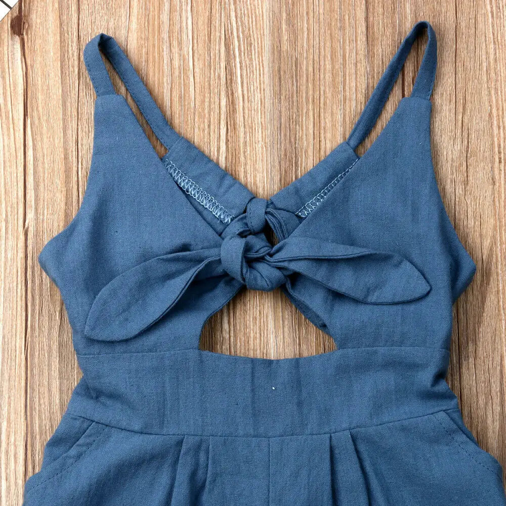 Backless Bow Romper