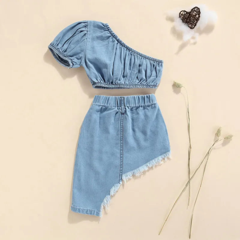 Demy Denim Skirt Set