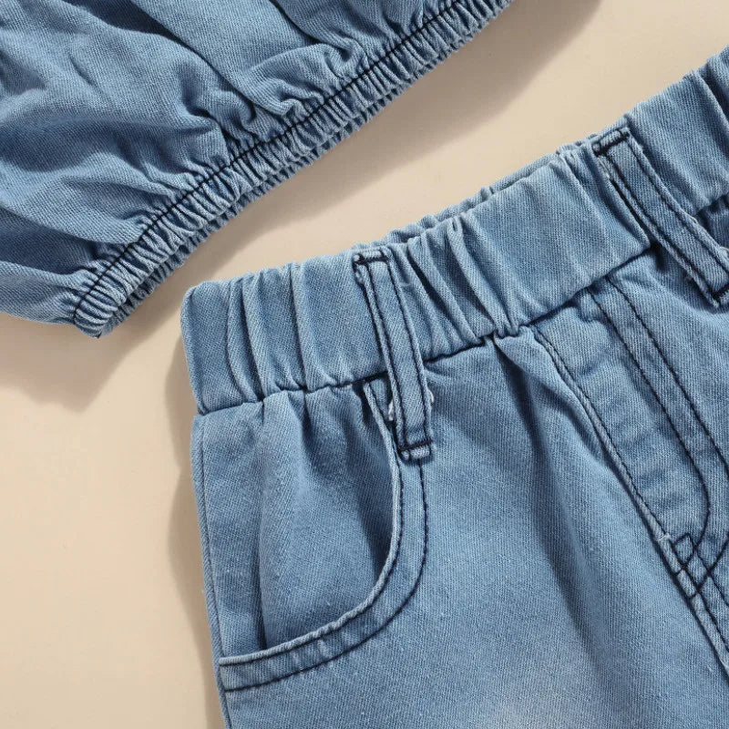 Demy Denim Skirt Set