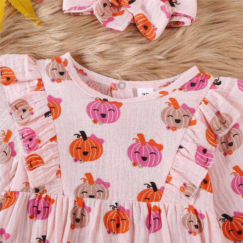 Pink Pumpkin Ruffle