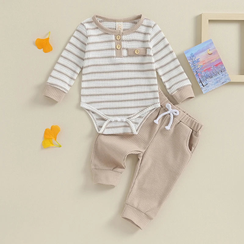 Henley Set - Little Love Baby Organics