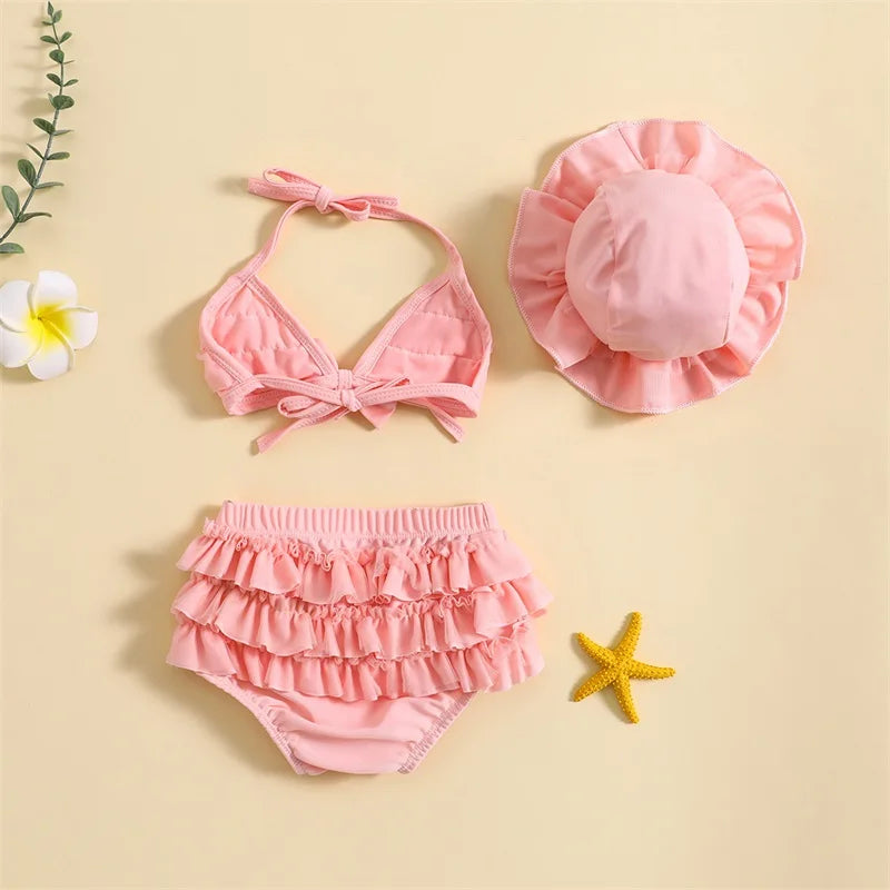 Ruffle Bikini 3 Piece