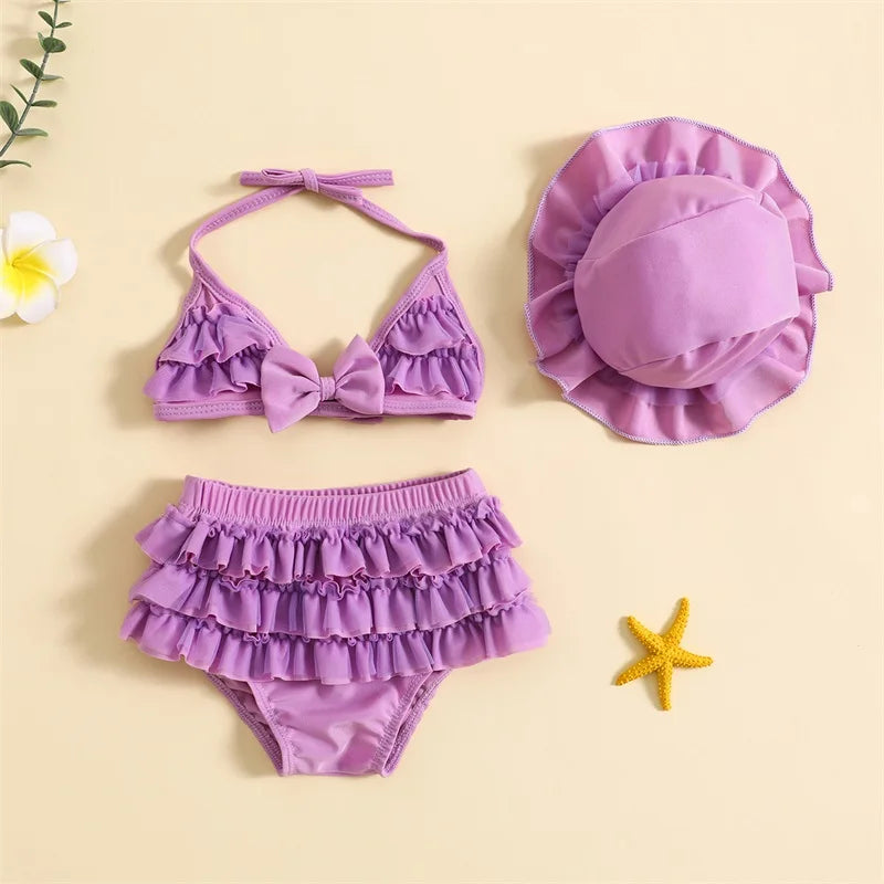 Ruffle Bikini 3 Piece