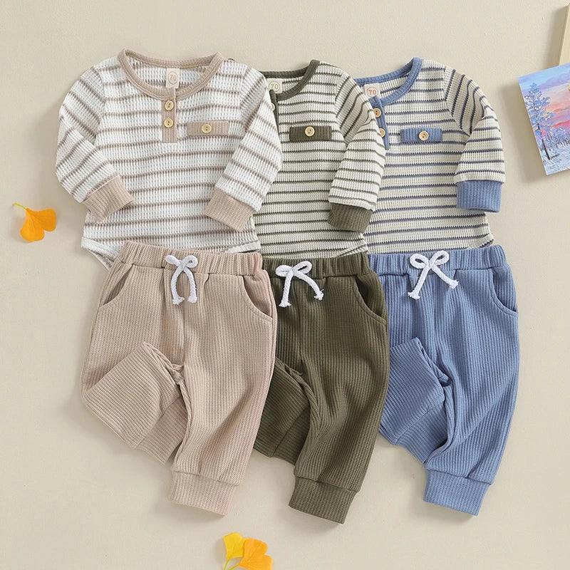 Henley Set - Little Love Baby Organics