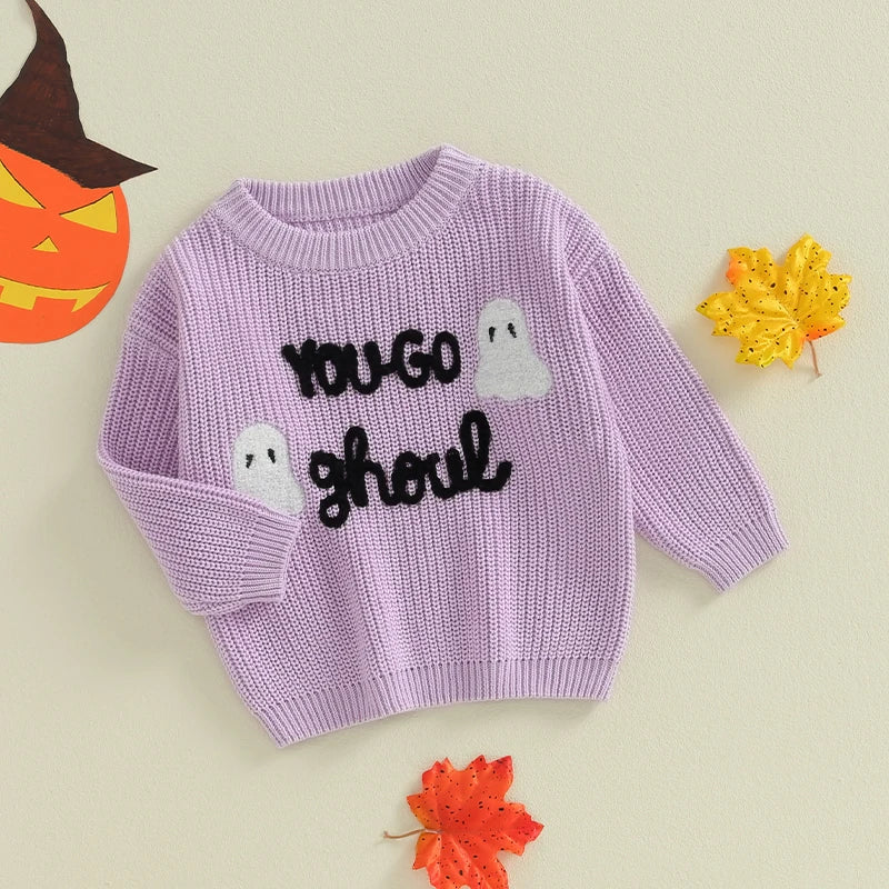 ‘You Go Ghoul’ Embroidery Crewneck