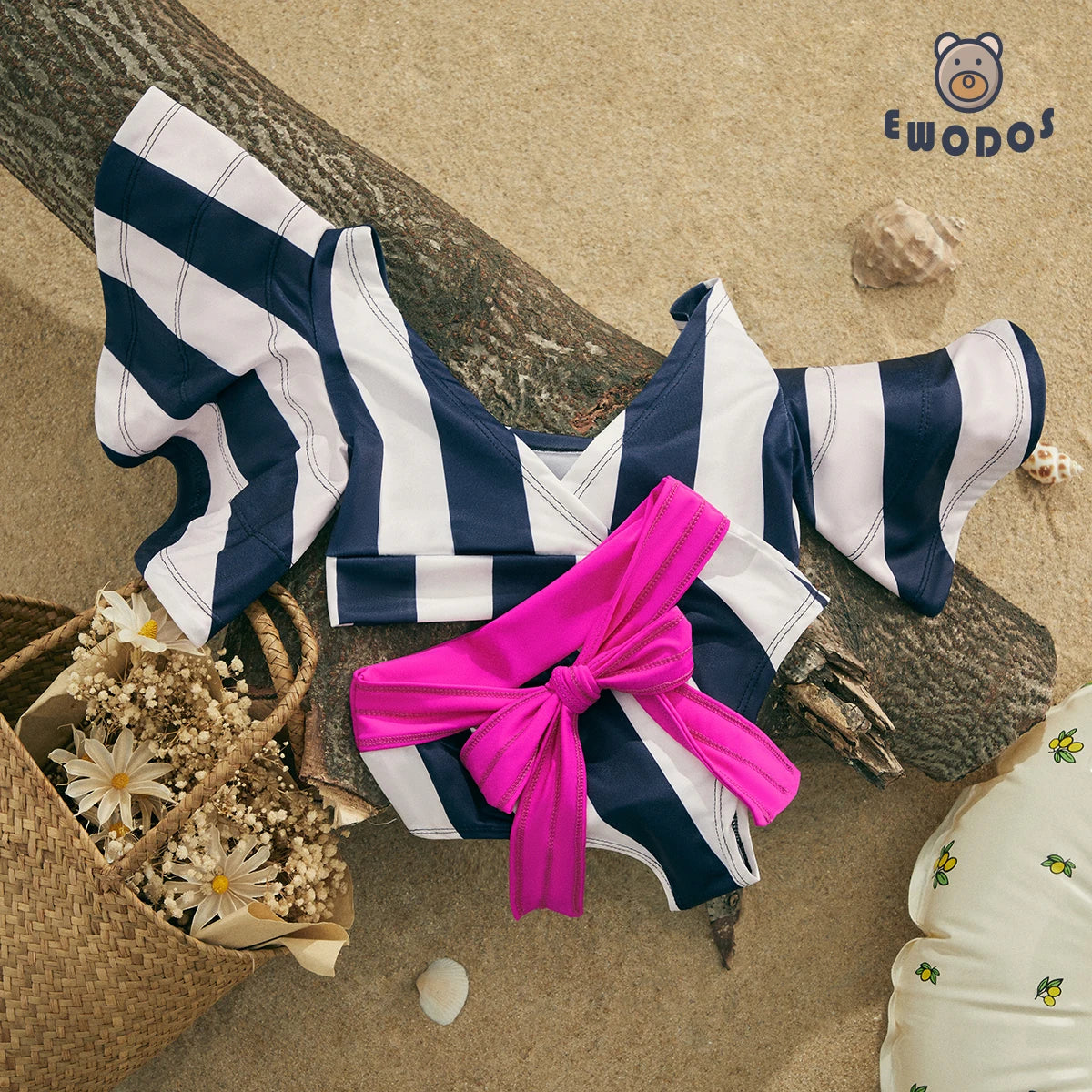 Ruffles Sleeve Bikini Sets - Little Love Baby Organics