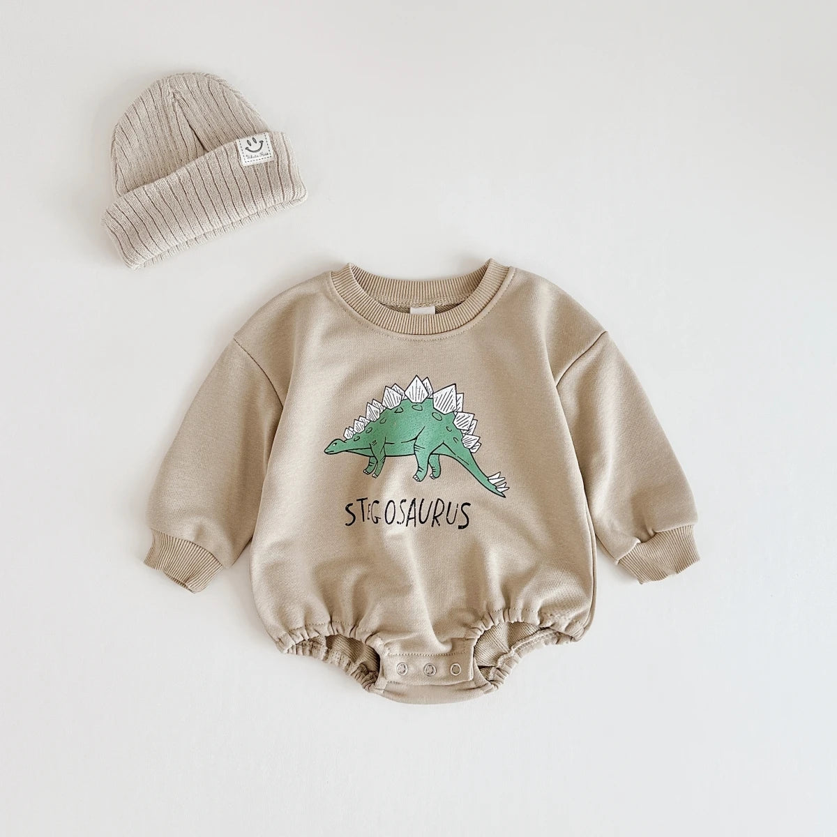 Dinosaur Sweatshirt Romper - Little Love Baby Organics