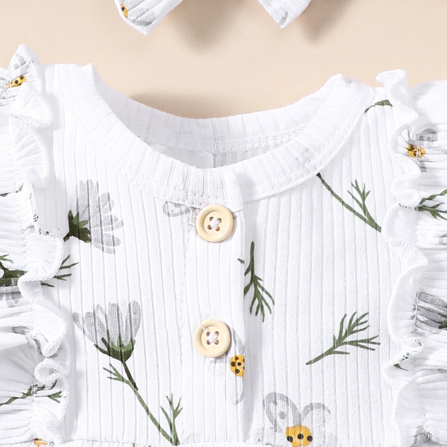 Cotton Flower Onesie