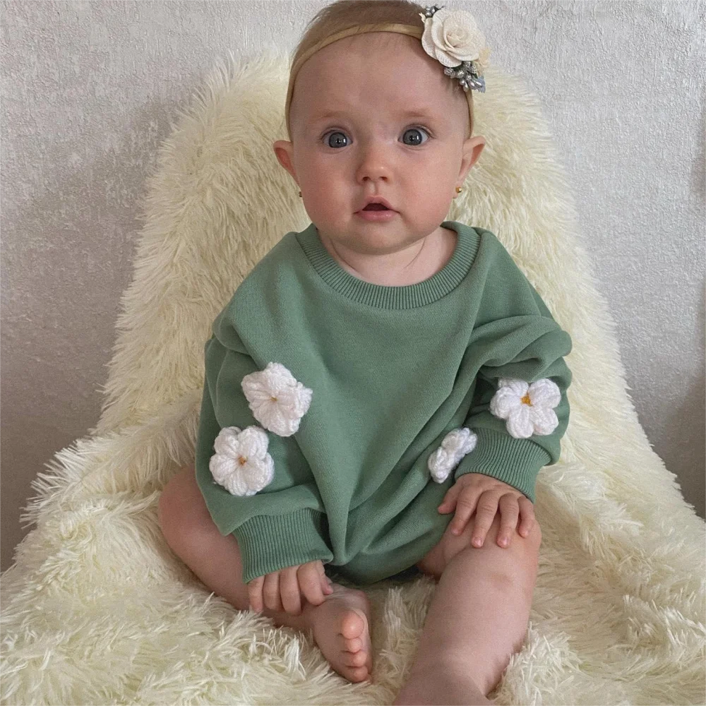 Flower Summer Romper - Little Love Baby Organics