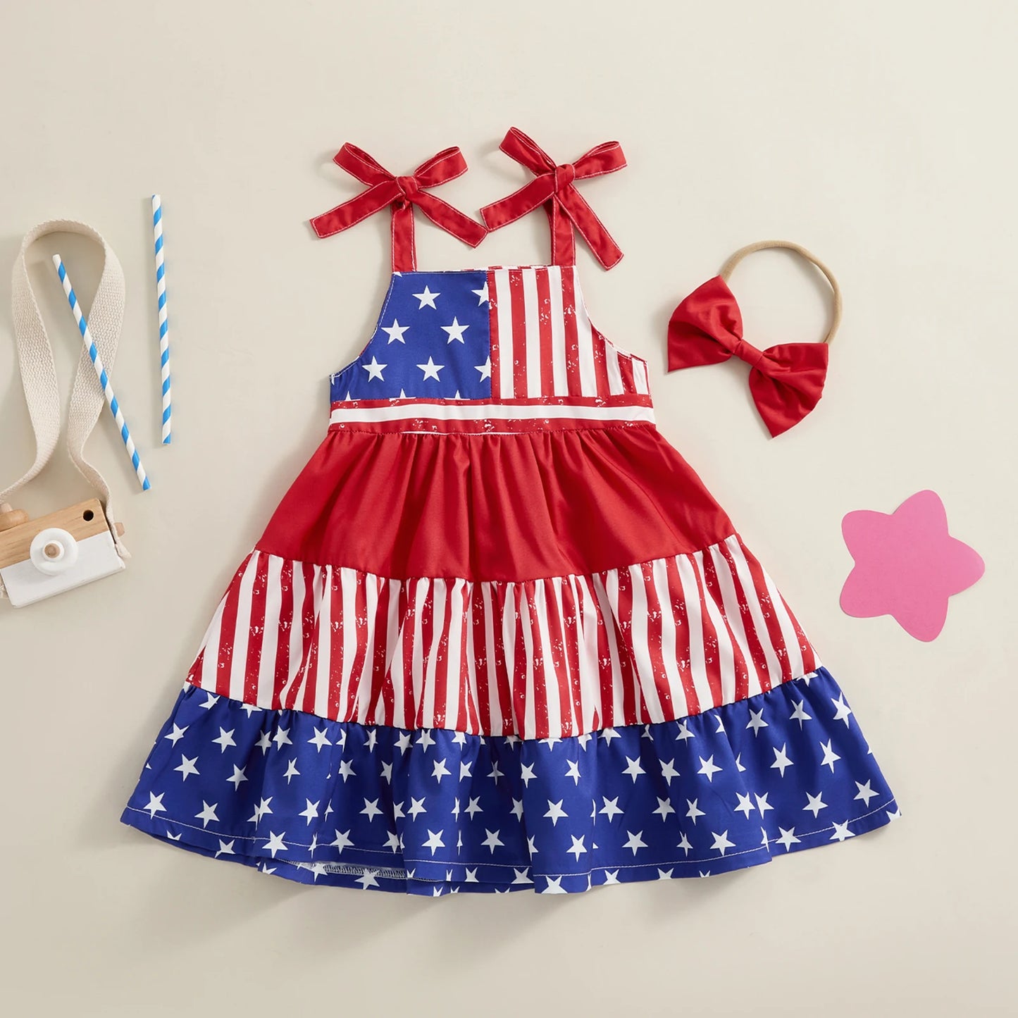 USA Cami Dresses + Bow