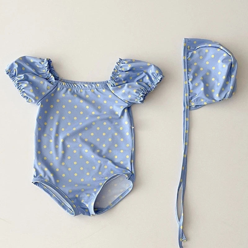 Bonnie Swim Onesies (Bonnet Included) - Little Love Baby Organics