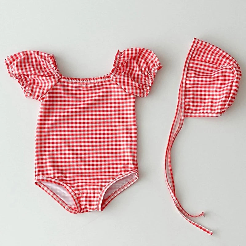 Bonnie Swim Onesies (Bonnet Included) - Little Love Baby Organics