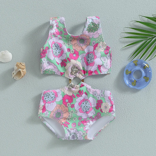 Floral Ring One Piece - Little Love Baby Organics