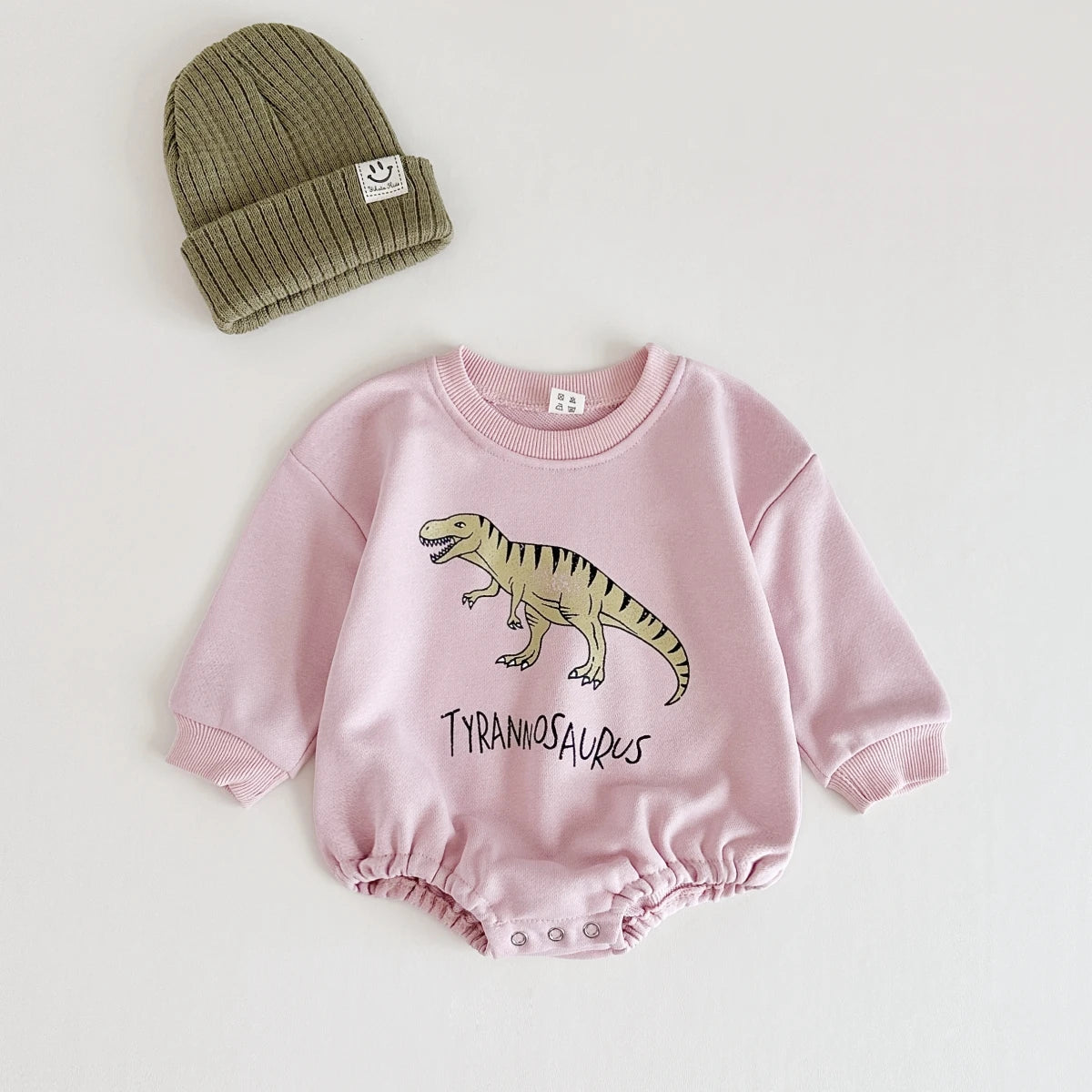 Dinosaur Sweatshirt Romper - Little Love Baby Organics