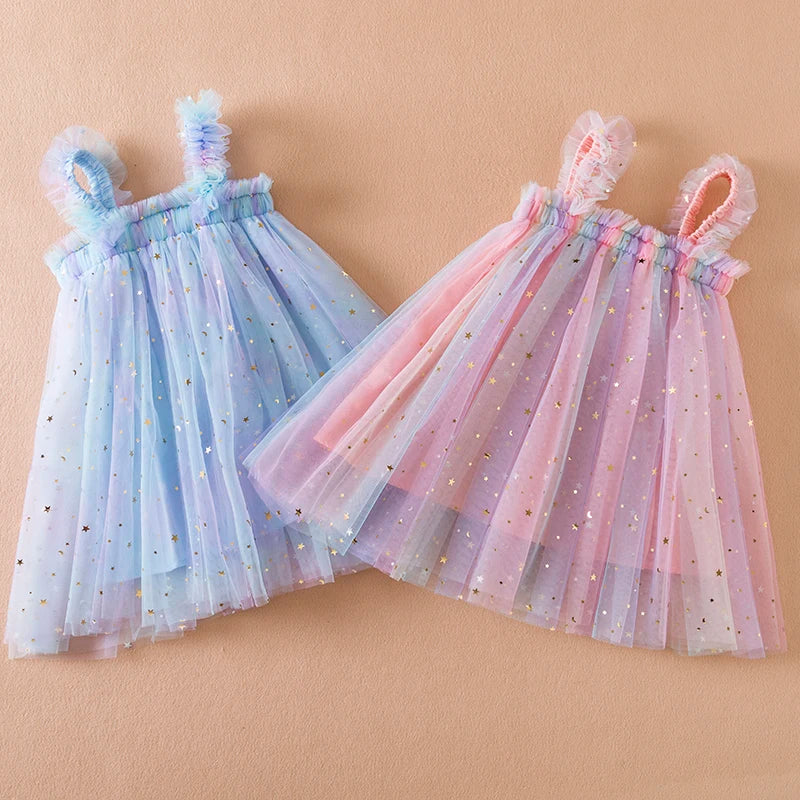 Rainbow Tulle Tutu Dress - Little Love Baby Organics