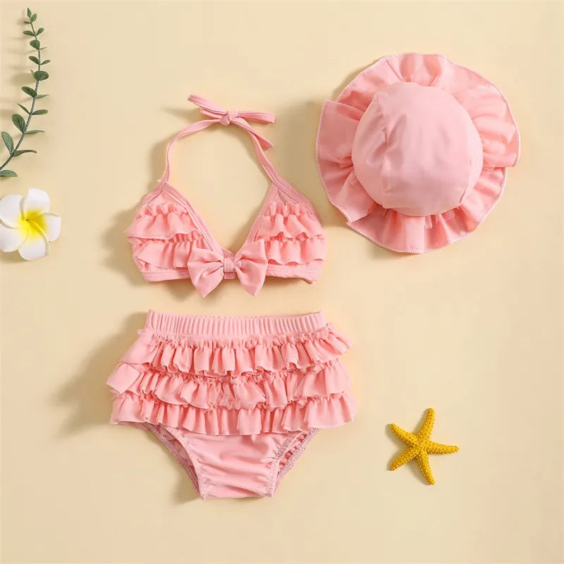 Ruffle Bikini 3 Piece