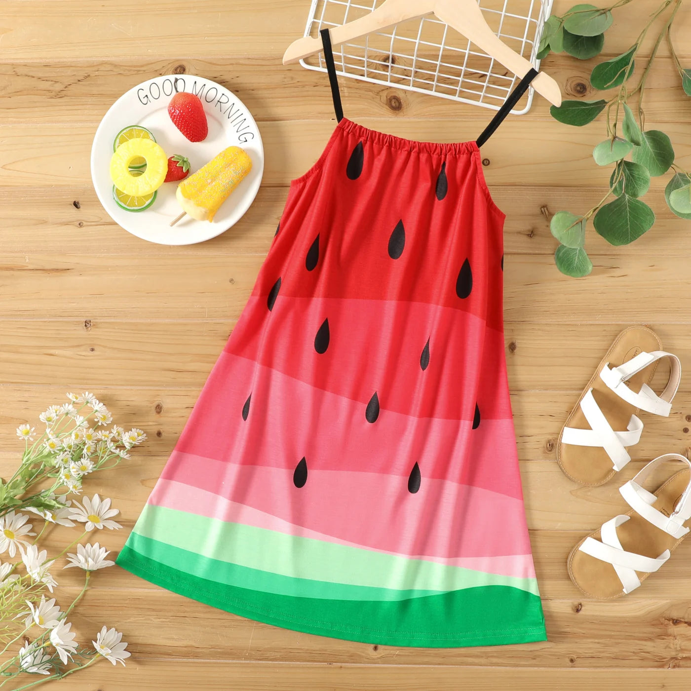 Watermelon Cami Cover-Up Dress - Little Love Baby Organics