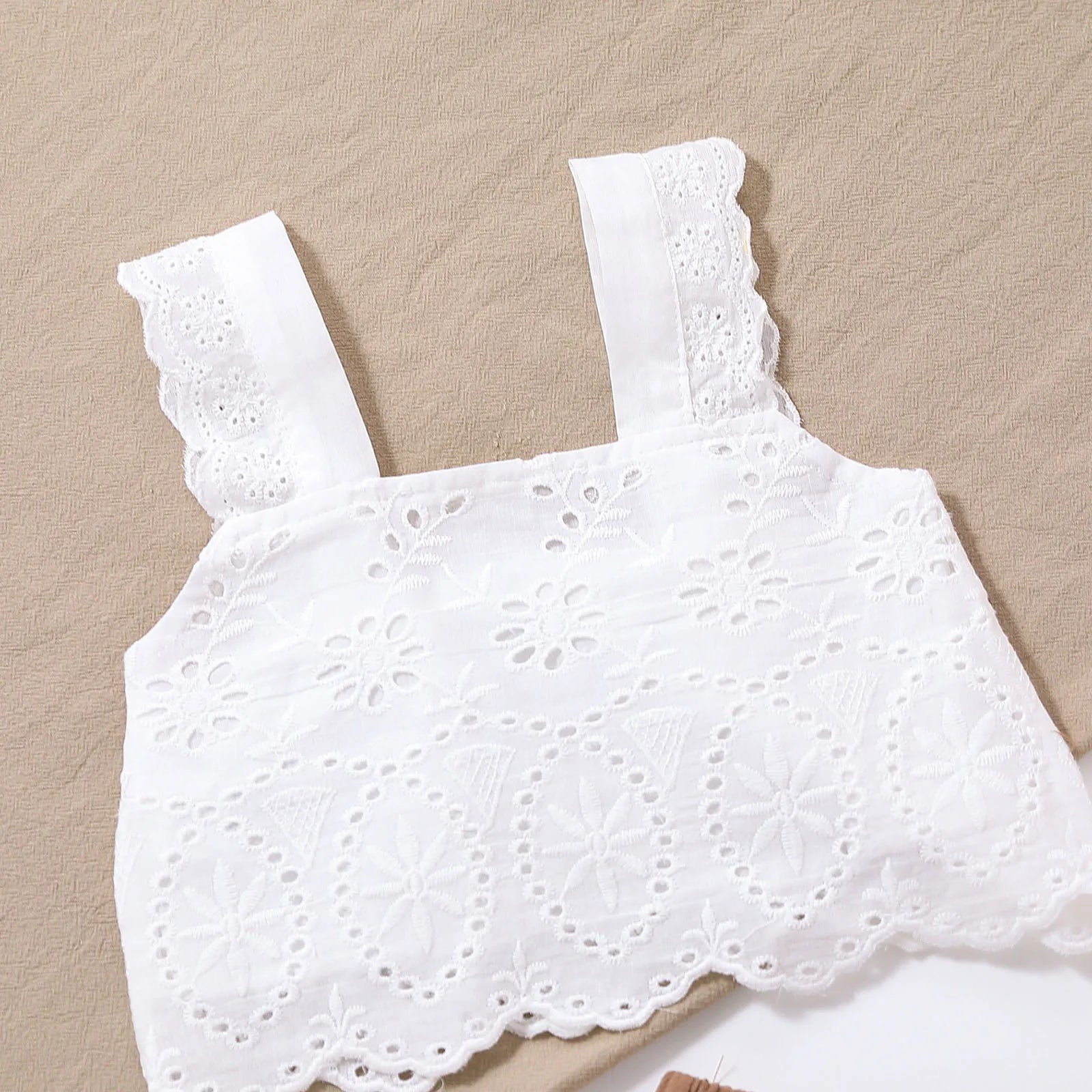 Lace + Wide Leg Pant Set - Little Love Baby Organics