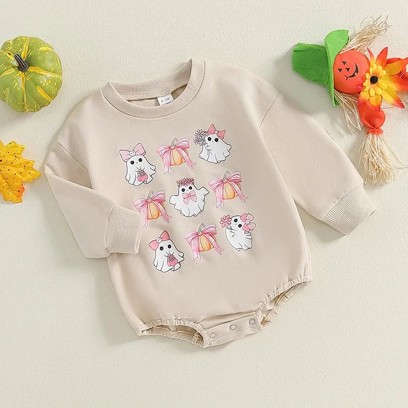 Sweet Ghost Baby Romper