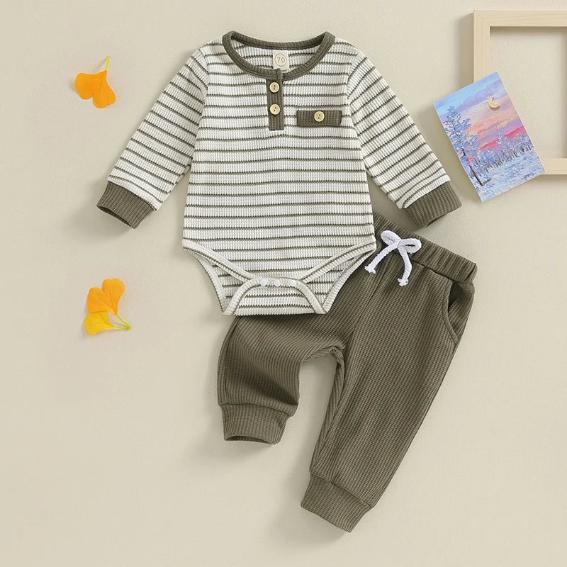 Henley Set - Little Love Baby Organics