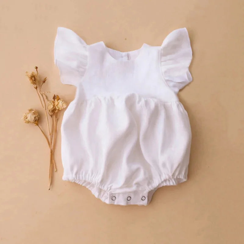 Amy Romper• Linen Cotton One Piece - Little Love Baby Organics