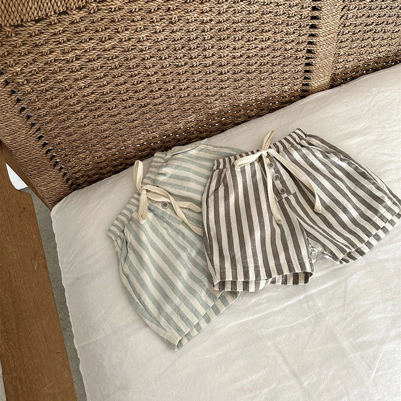 Vintage Linen Shorts - Little Love Baby Organics