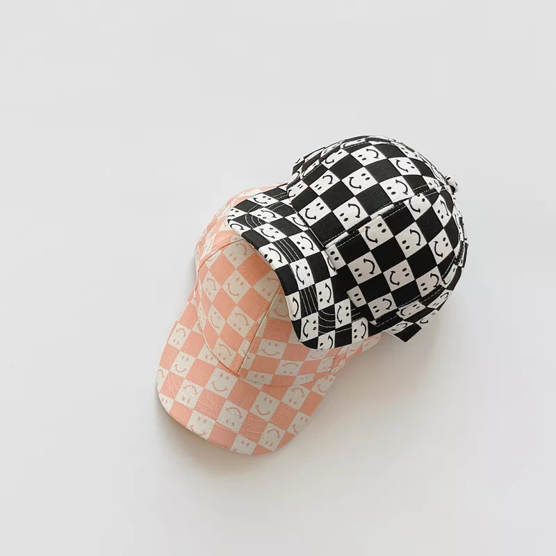 Plaid Smiley Hat - Little Love Baby Organics