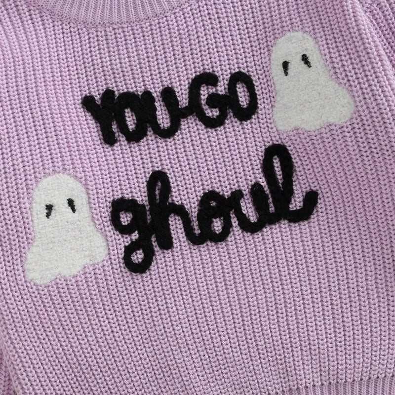 ‘You Go Ghoul’ Embroidery Crewneck