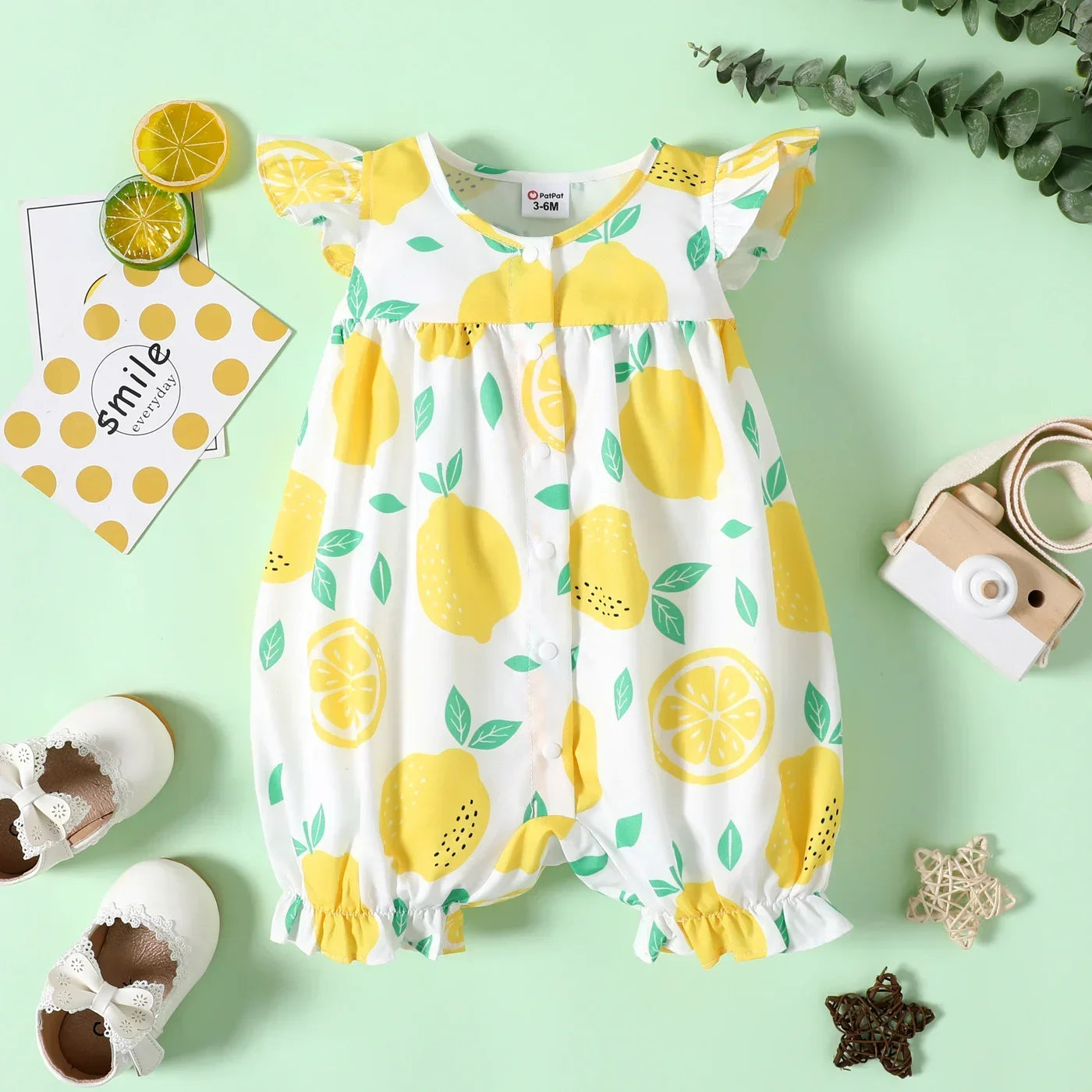 Flutter-Sleeve Romper - Little Love Baby Organics