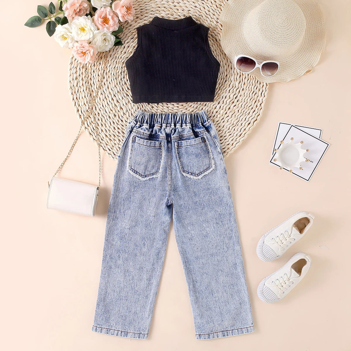 Crop + High Waist Denim