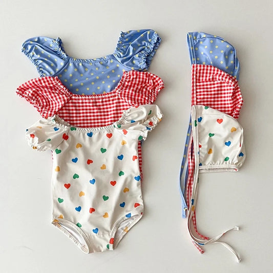 Bonnie Swim Onesies (Bonnet Included) - Little Love Baby Organics