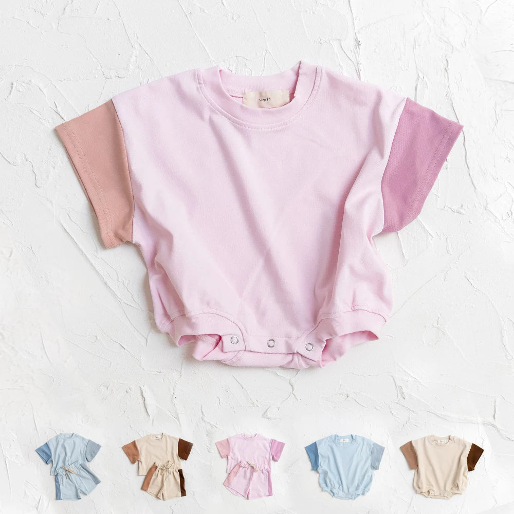 Color Block Romper/Set - Little Love Baby Organics