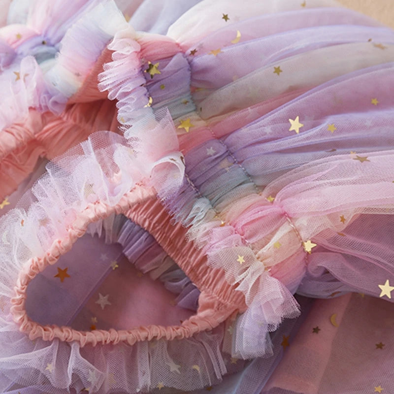 Rainbow Tulle Tutu Dress - Little Love Baby Organics