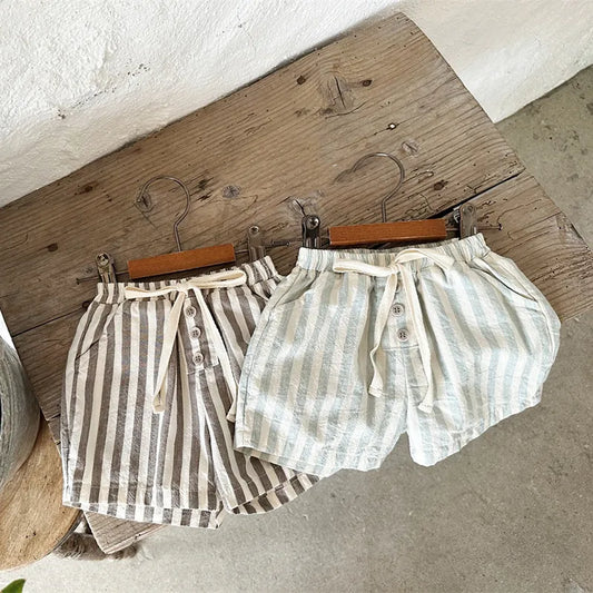 Vintage Linen Shorts - Little Love Baby Organics