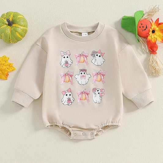 Sweet Ghost Baby Romper