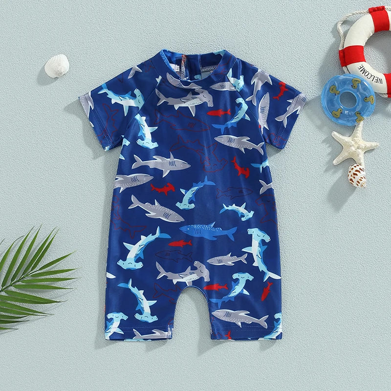 Shark+Dinosaur Print - Little Love Baby Organics