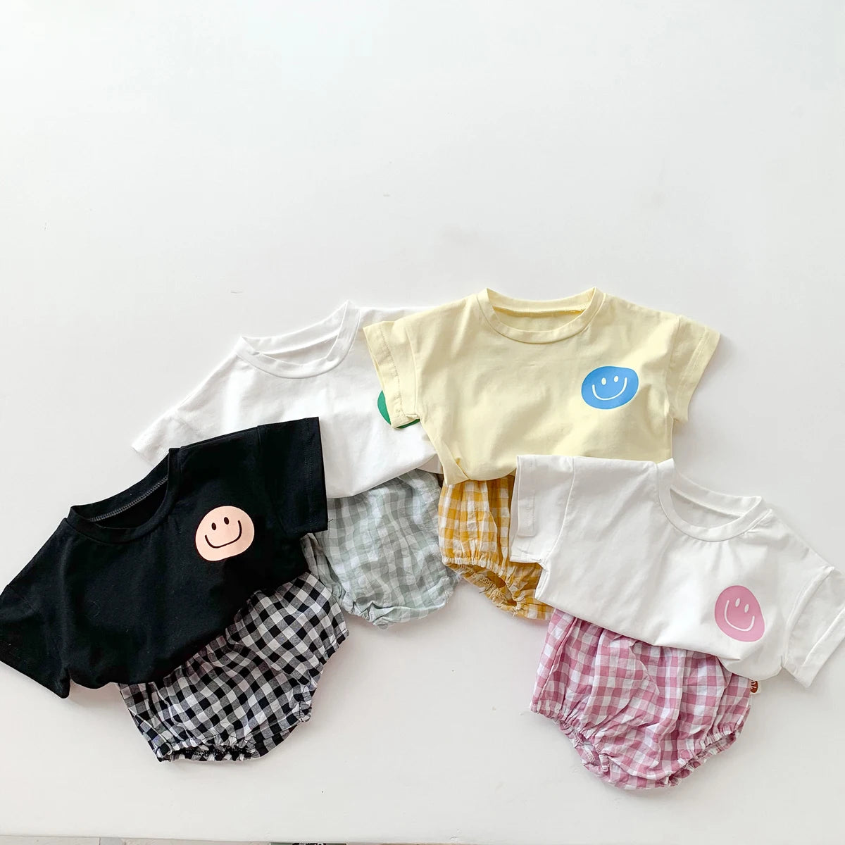 Smile + Plaid Set - Little Love Baby Organics