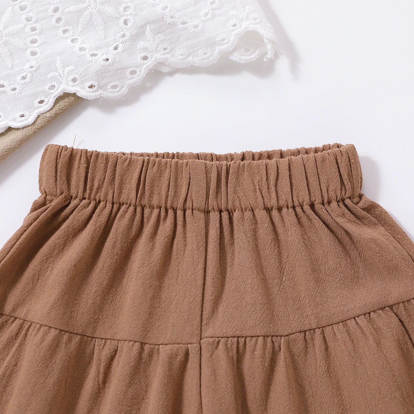 Lace + Wide Leg Pant Set - Little Love Baby Organics