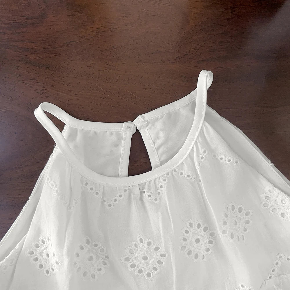 Eyelet Swing Dress - Little Love Baby Organics