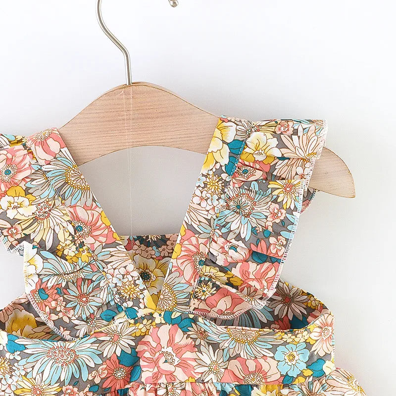 Olivia Dress• Vintage Garden Flower + Crossbody