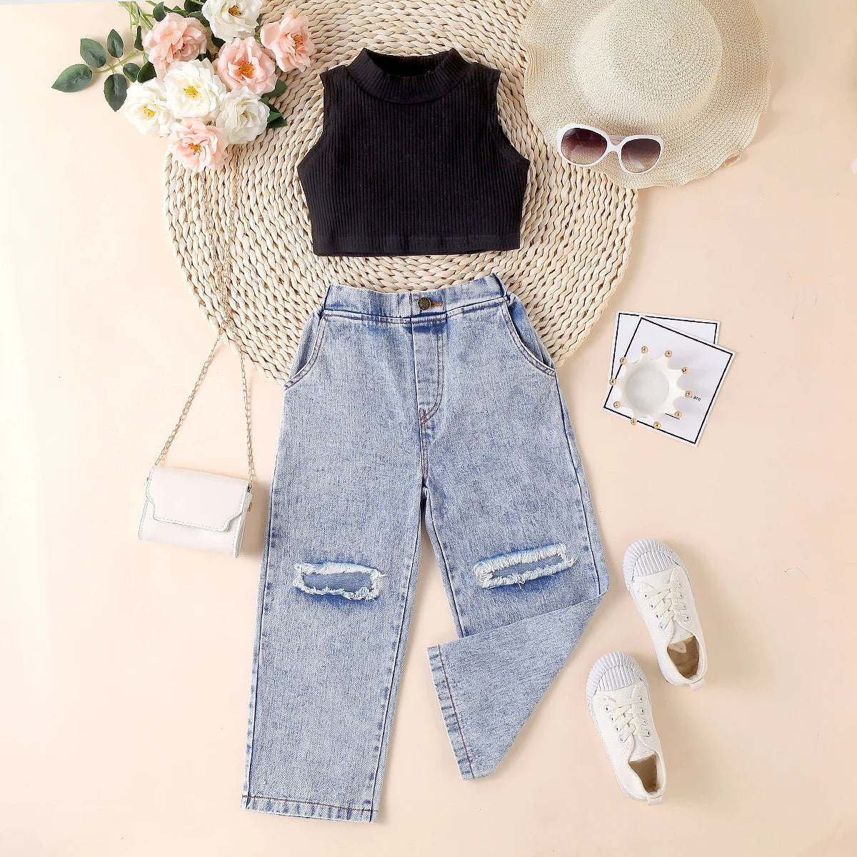 Crop + High Waist Denim