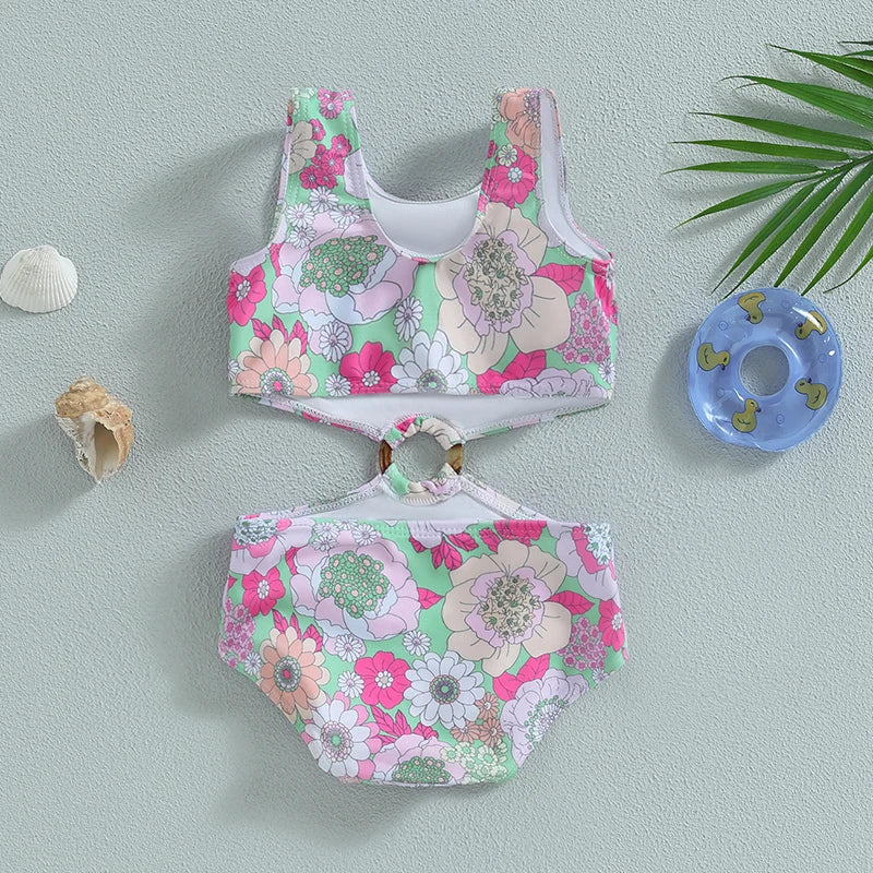 Floral Ring One Piece - Little Love Baby Organics