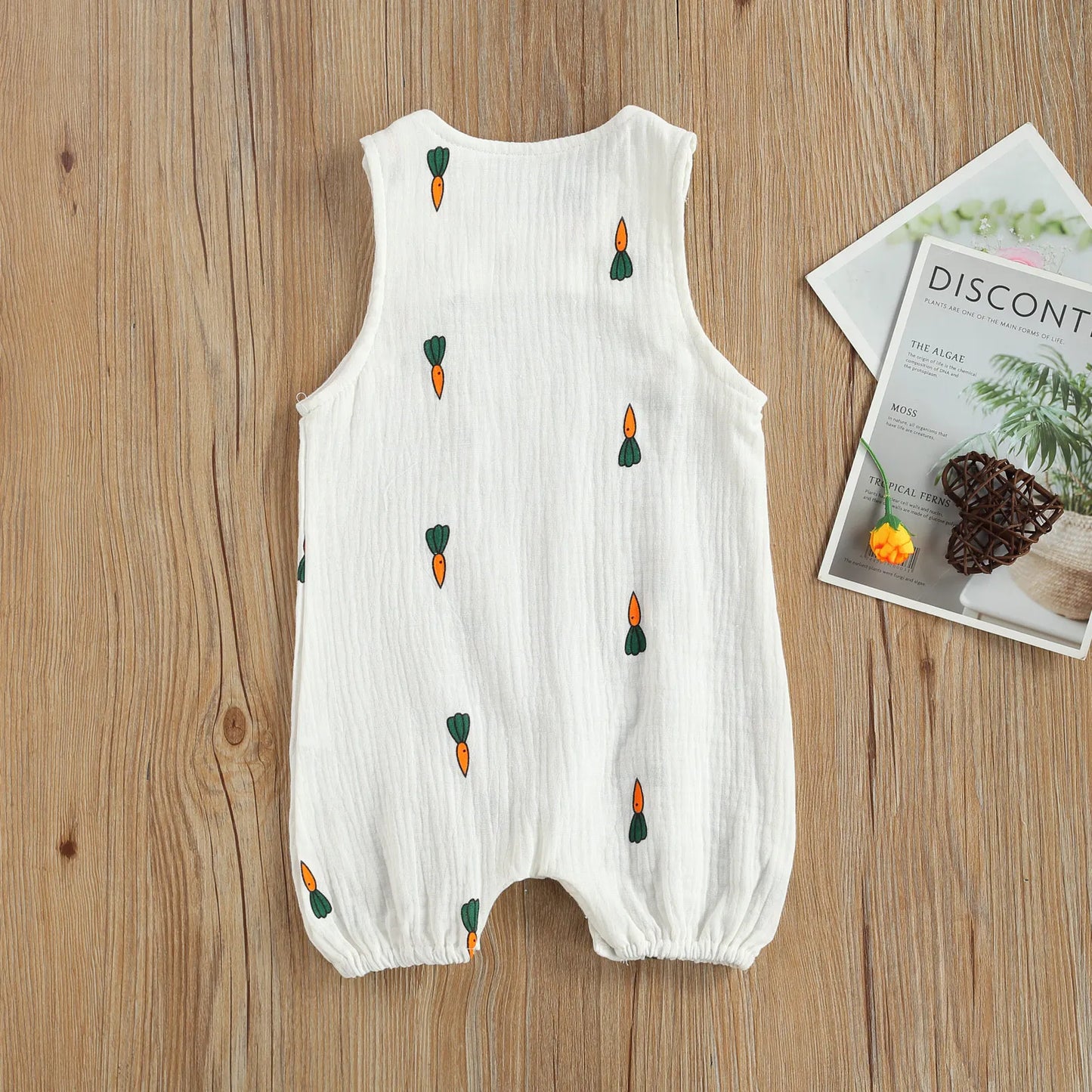 Muslin Sleeveless Jumpsuit - Little Love Baby Organics