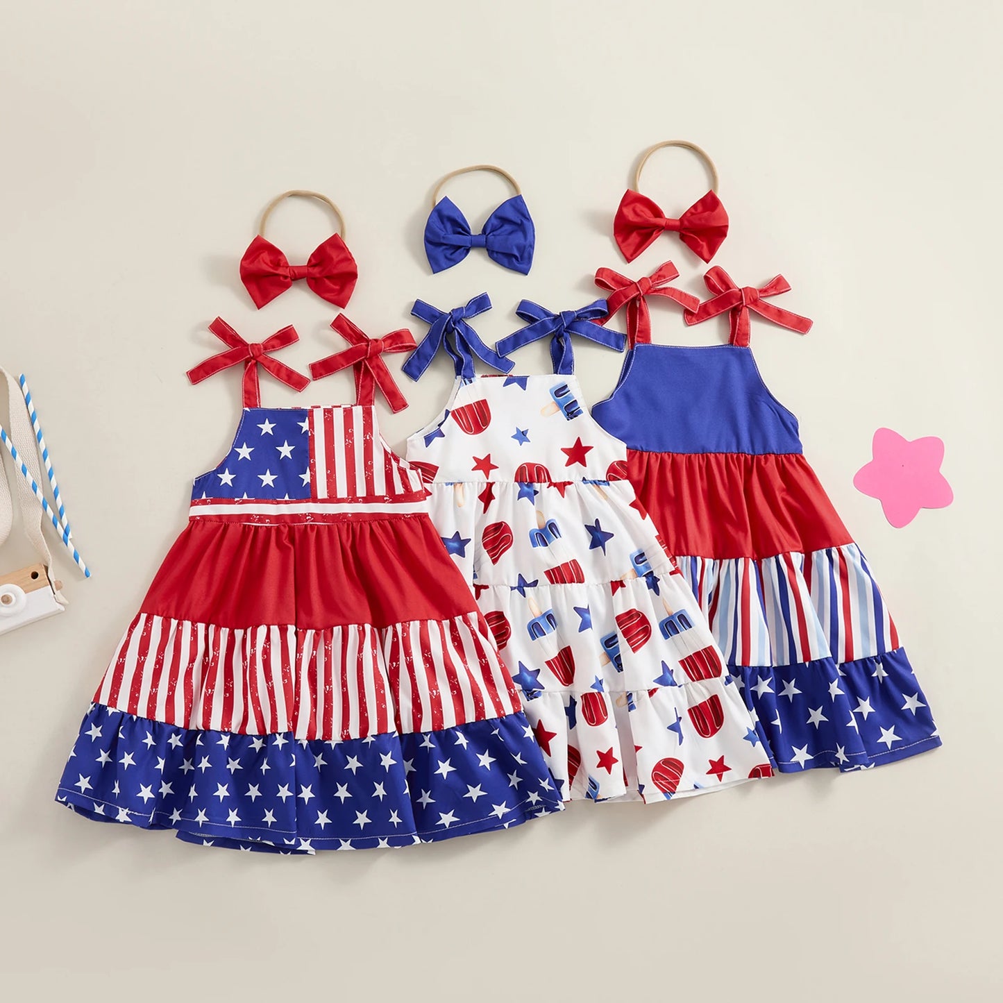 USA Cami Dresses + Bow